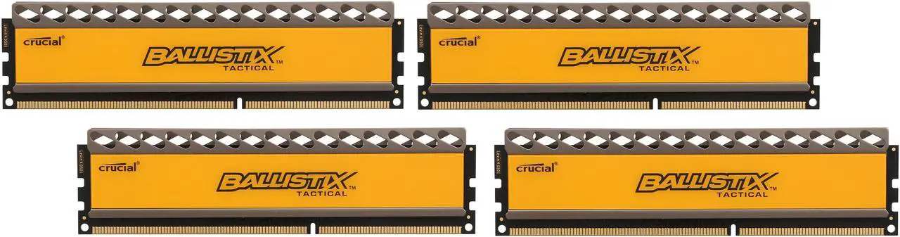 Main image of Ballistix Tactical 32GB (4 x 8GB) DDR3 1600 (PC3 12800) Desktop Memory Model BLT4KIT8G3D1608DT1TX0