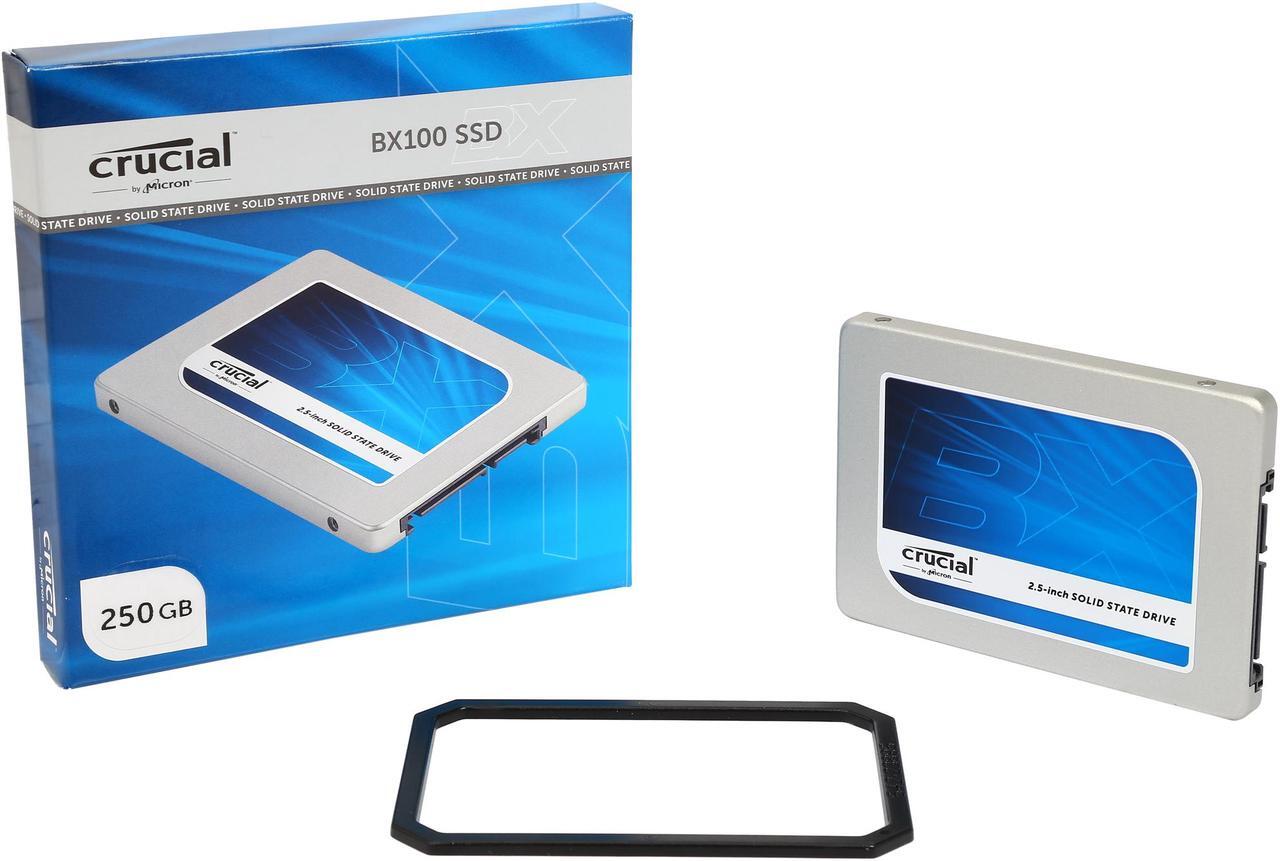 Alt view image 6 of 5 - Crucial BX100 2.5" 250GB SATA III MLC Internal Solid State Drive (SSD) CT250BX100SSD1