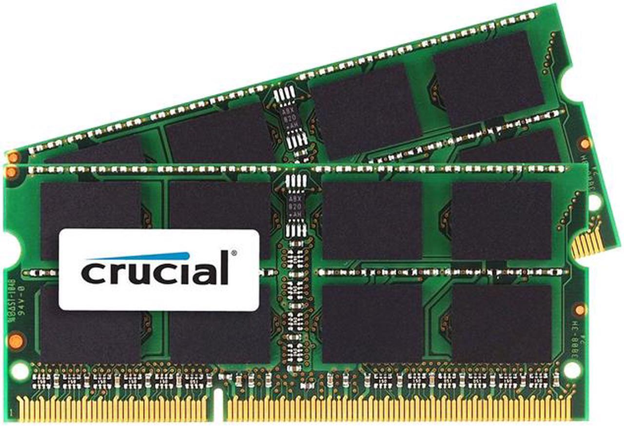 Crucial - DDR3 - 8 GB: 2 x 4 GB - SO-DIMM 204-pin - 1333 MHz / PC3-10600 - CL9 - 1.35 / 1.5 V - unbuffered - non-ECC - for Apple iMac, Mac mini (Mid 2011), MacBook Pro (Early 2011, Late 2011)