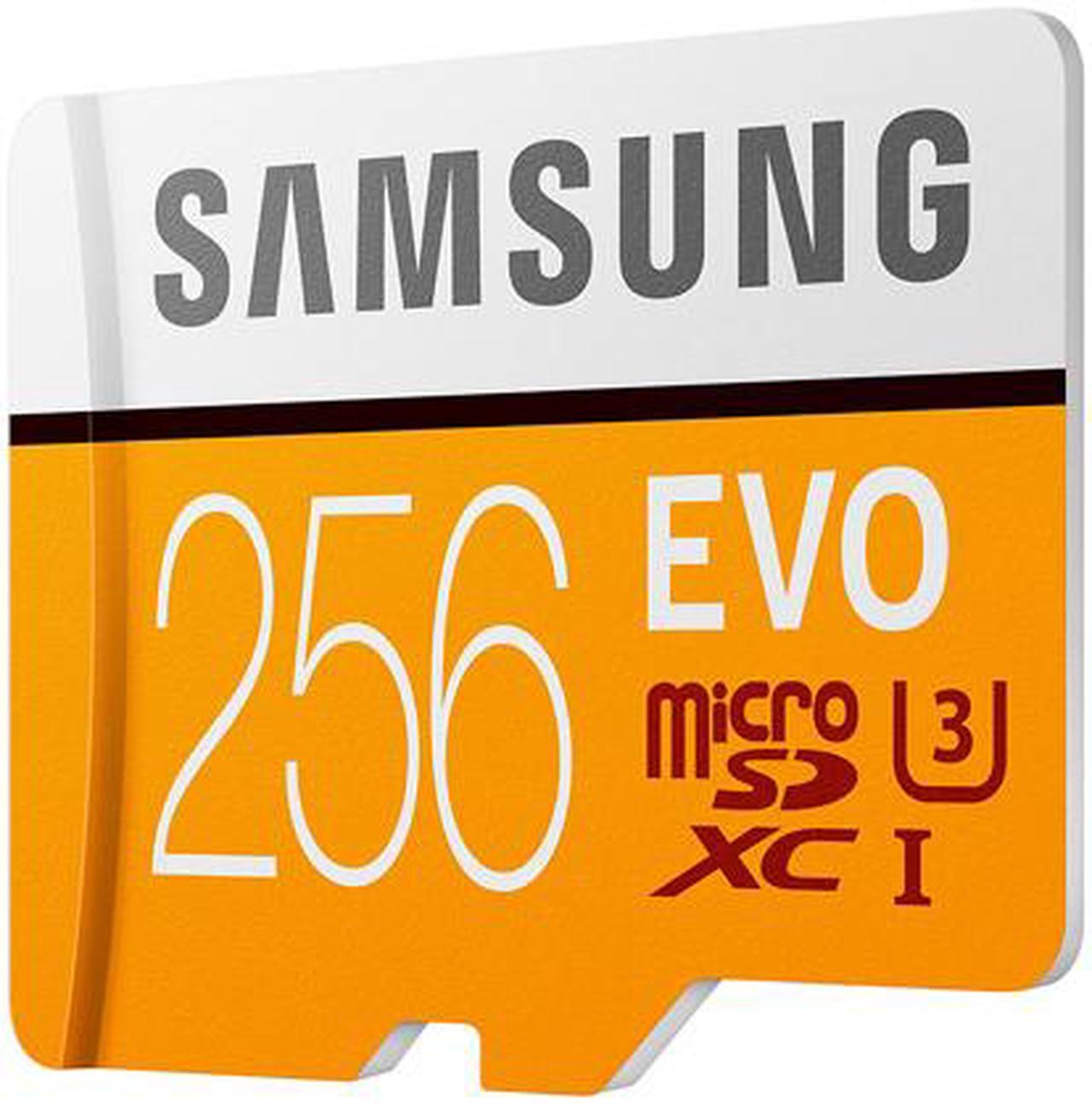 Alt view image 2 of 4 - SAMSUNG EVO 256GB microSDXC Flash Card + Adapter Model MB-MP256HA/AM