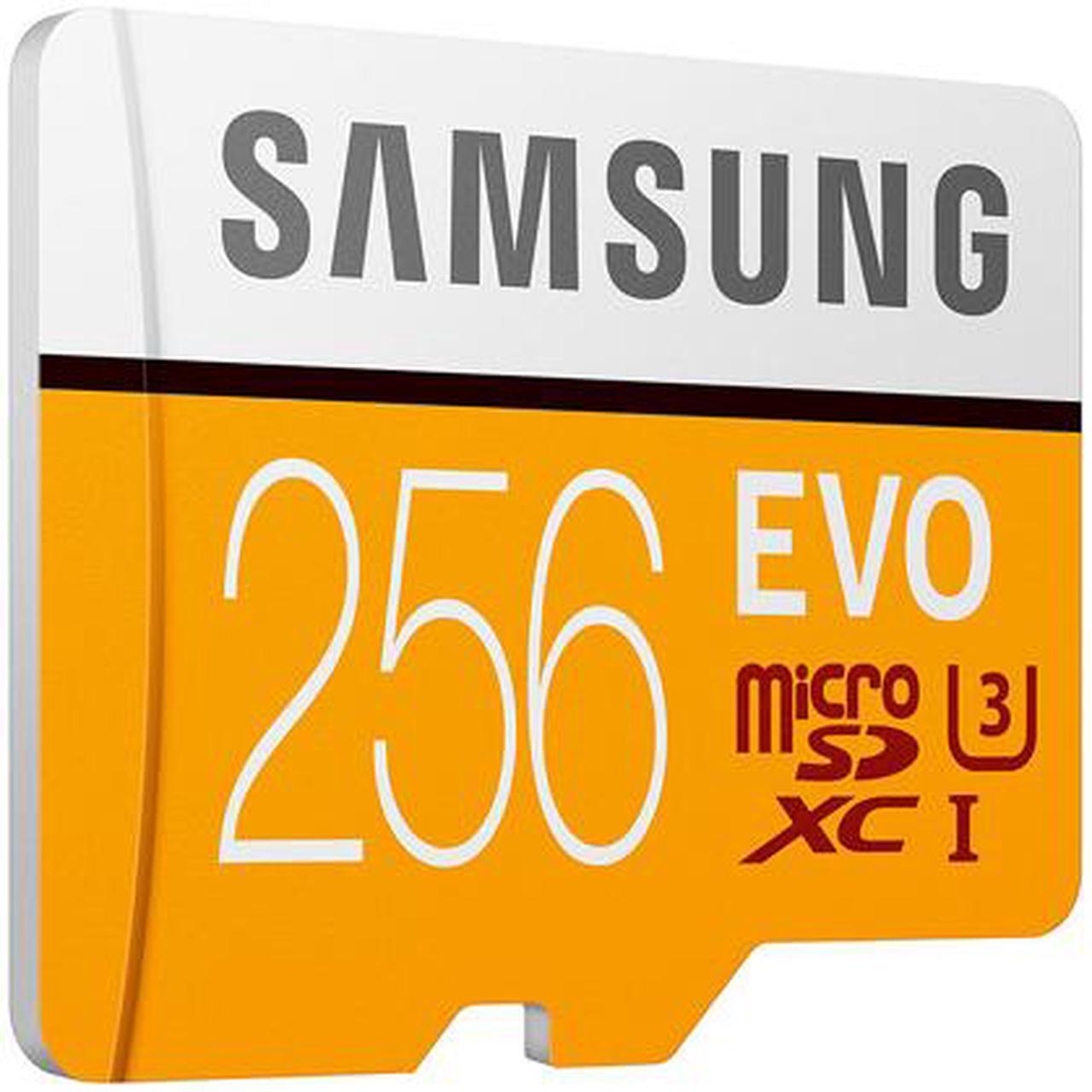 Alt view image 3 of 4 - SAMSUNG EVO 256GB microSDXC Flash Card + Adapter Model MB-MP256HA/AM