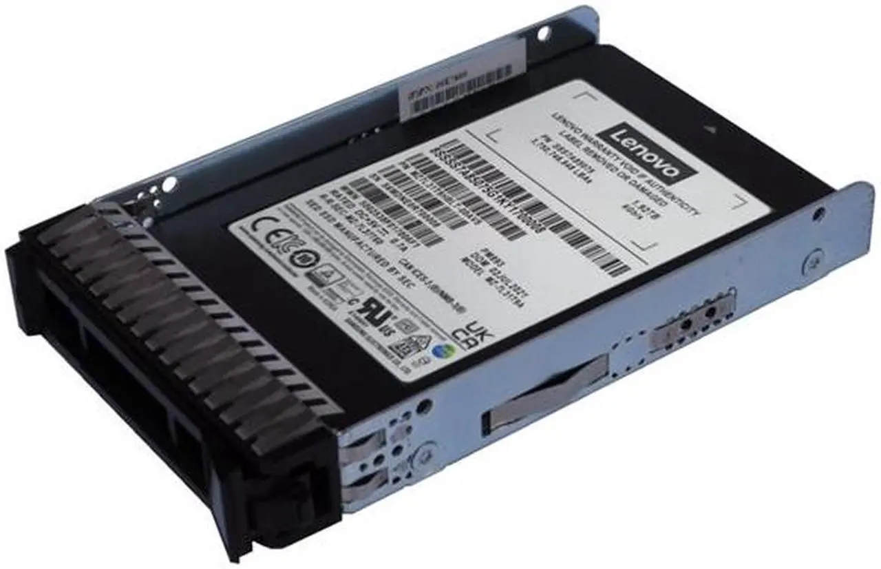Main image of Lenovo PM893a 1.92 TB Solid State Drive - 2.5" Internal - SATA (SATA/600) - Read Intensive - Server Device Supported - Hot Swappable 4XB7A87526