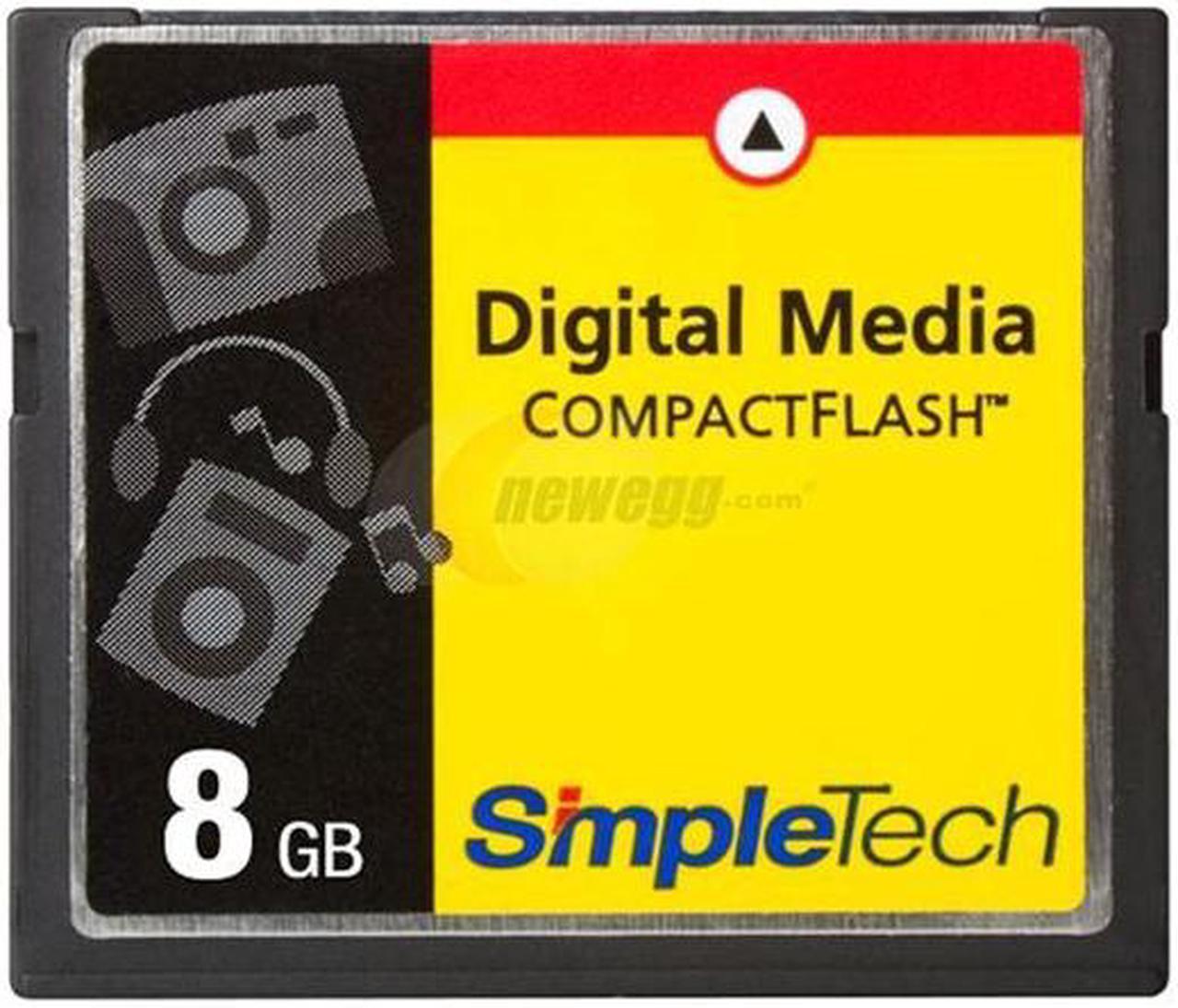 Main image of SimpleTech 8GB Compact Flash (CF) Flash Card Model STI-CF/8GB - OEM