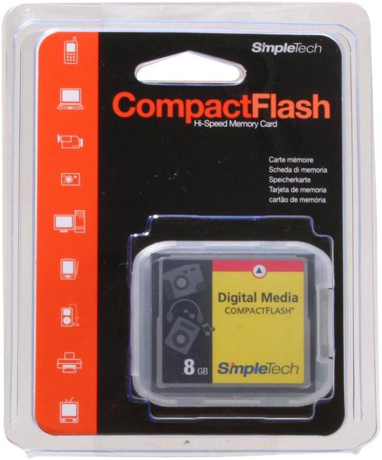 Alt view image 2 of 2 - SimpleTech 8GB Compact Flash (CF) Flash Card Model STI-CF/8GB - OEM