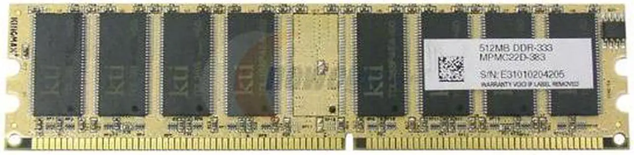 KINGMAX SuperRAM 512MB DDR 333 (PC 2700) Desktop Memory Model MPMC22D ...