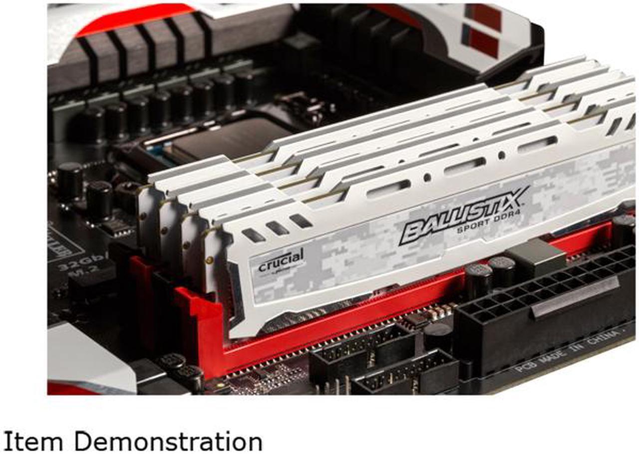 Alt view image 4 of 5 - Ballistix Sport LT 8GB DDR4 2400 (PC4 19200) Desktop Memory Model BLS8G4D240FSC