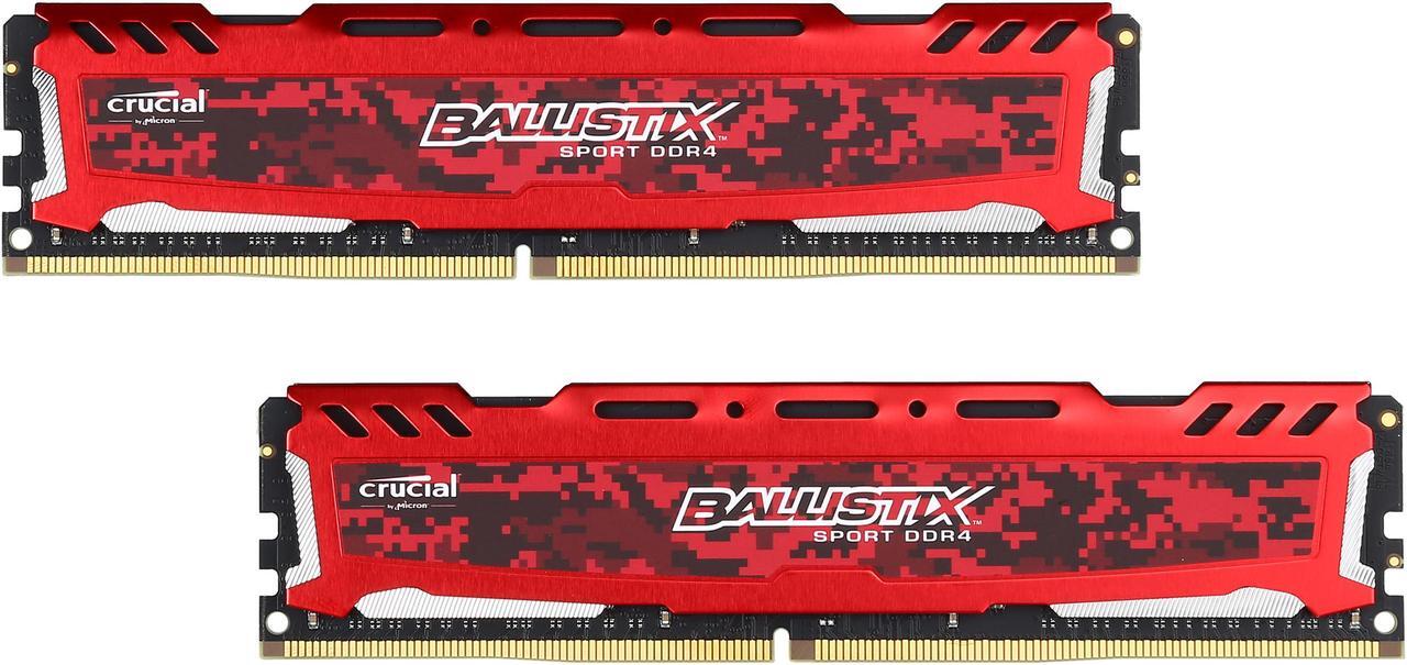 Alt view image 2 of 4 - Ballistix Sport LT 16GB (2 x 8GB) DDR4 2400 (PC4 19200) Desktop Memory Model BLS2K8G4D240FSE