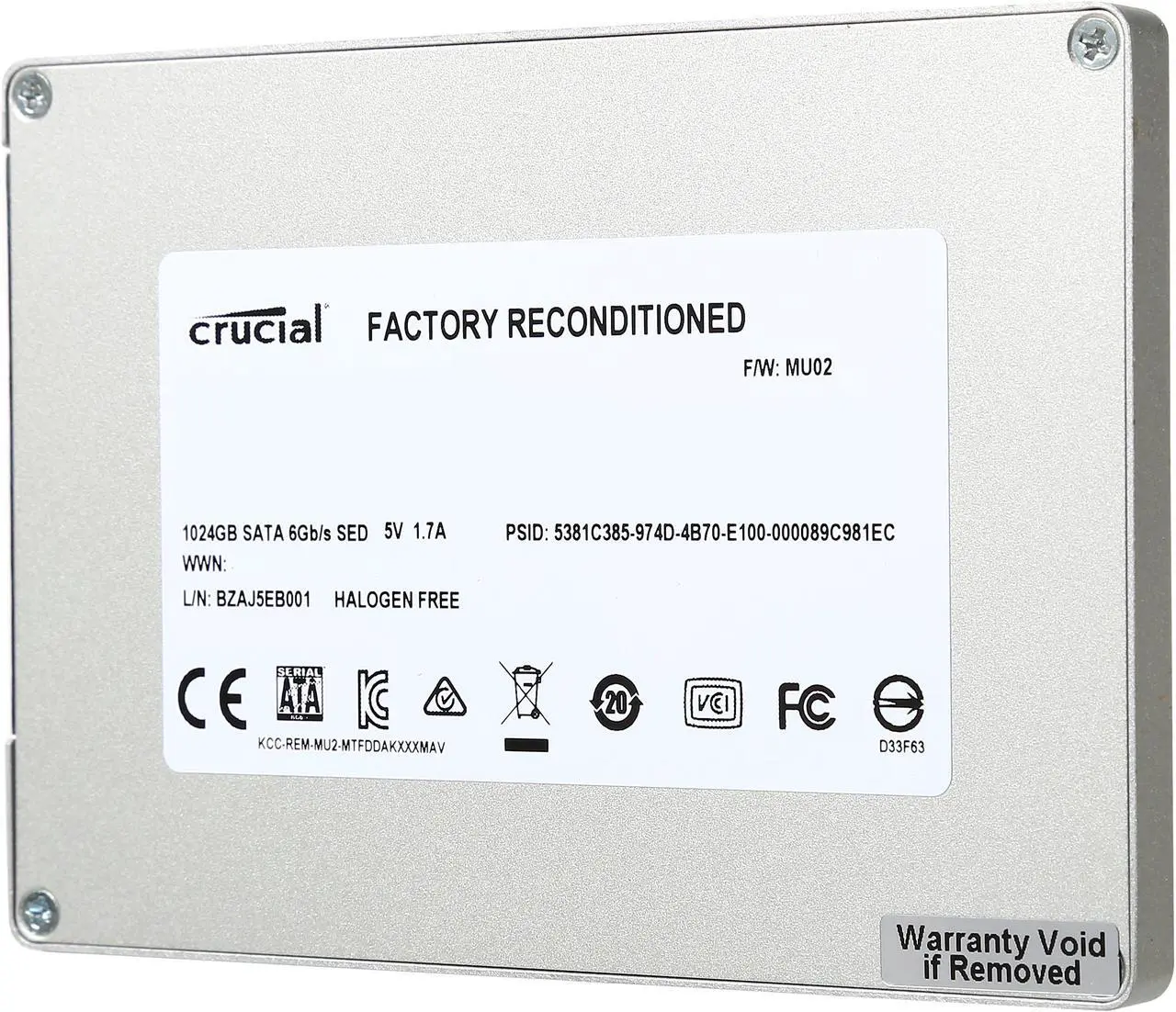 Crucial M550 Series 1TB SSD - Thumbnail 3