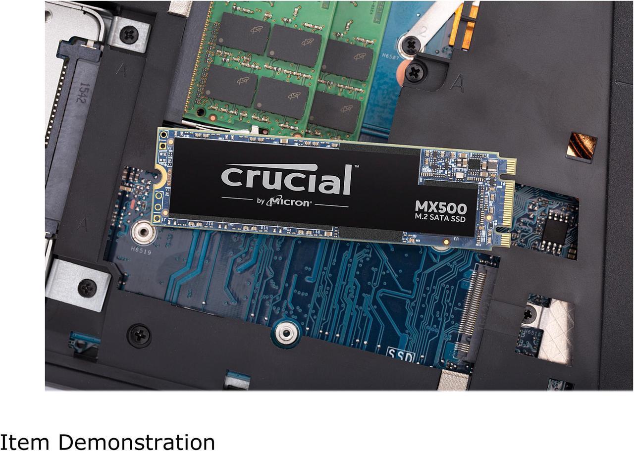 Alt view image 5 of 5 - Crucial MX500 500GB 3D NAND SATA M.2 (2280SS) Internal SSD, up to 560 MB/s  - CT500MX500SSD4