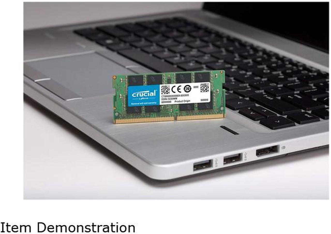 Alt view image 5 of 6 - Crucial 32GB Single DDR4 2666 MT/s CL19 SODIMM 260-Pin Memory - CT32G4SFD8266