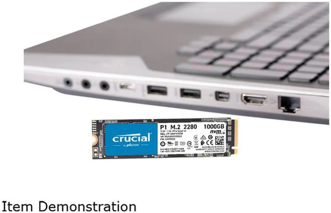 Alt view image 3 of 6 - Crucial P1 2TB 3D NAND NVMe PCIe Internal SSD, up to 2000 MB/s - CT2000P1SSD8