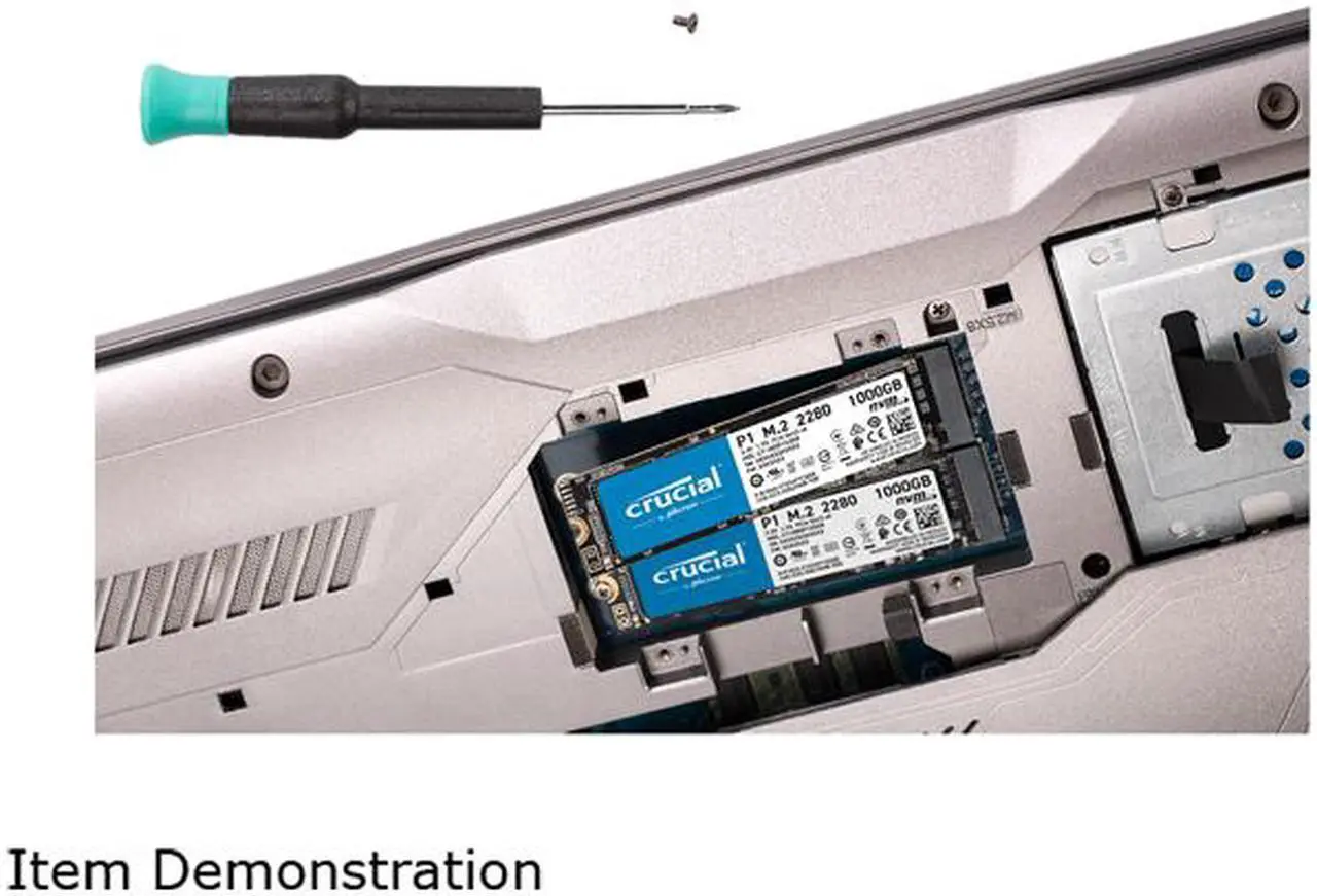 Alt view image 4 of 6 - Crucial P1 2TB 3D NAND NVMe PCIe Internal SSD, up to 2000 MB/s - CT2000P1SSD8