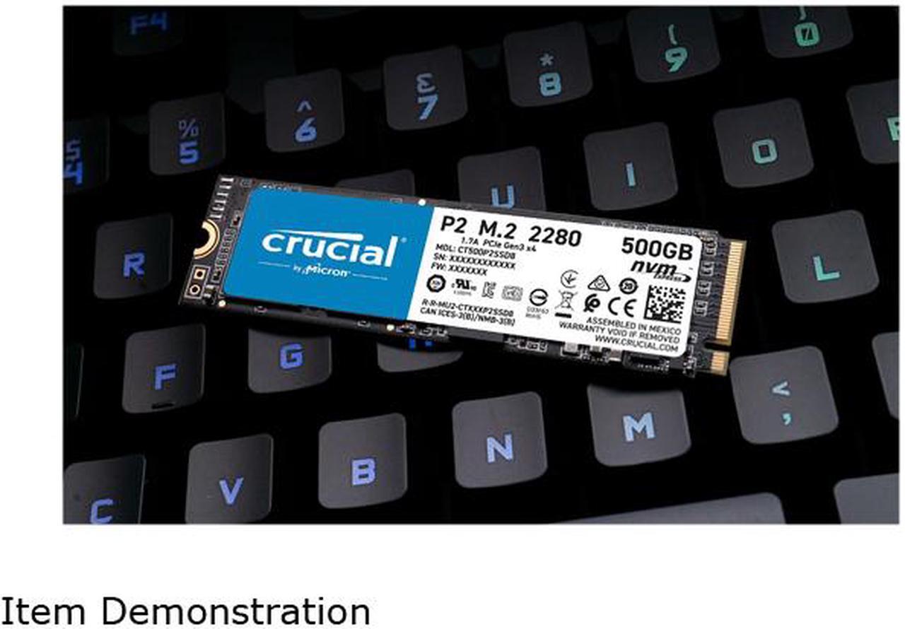 Alt view image 4 of 11 - Crucial P2 1TB 3D NAND NVMe PCIe M.2 SSD Up to 2400 MB/s - CT1000P2SSD8