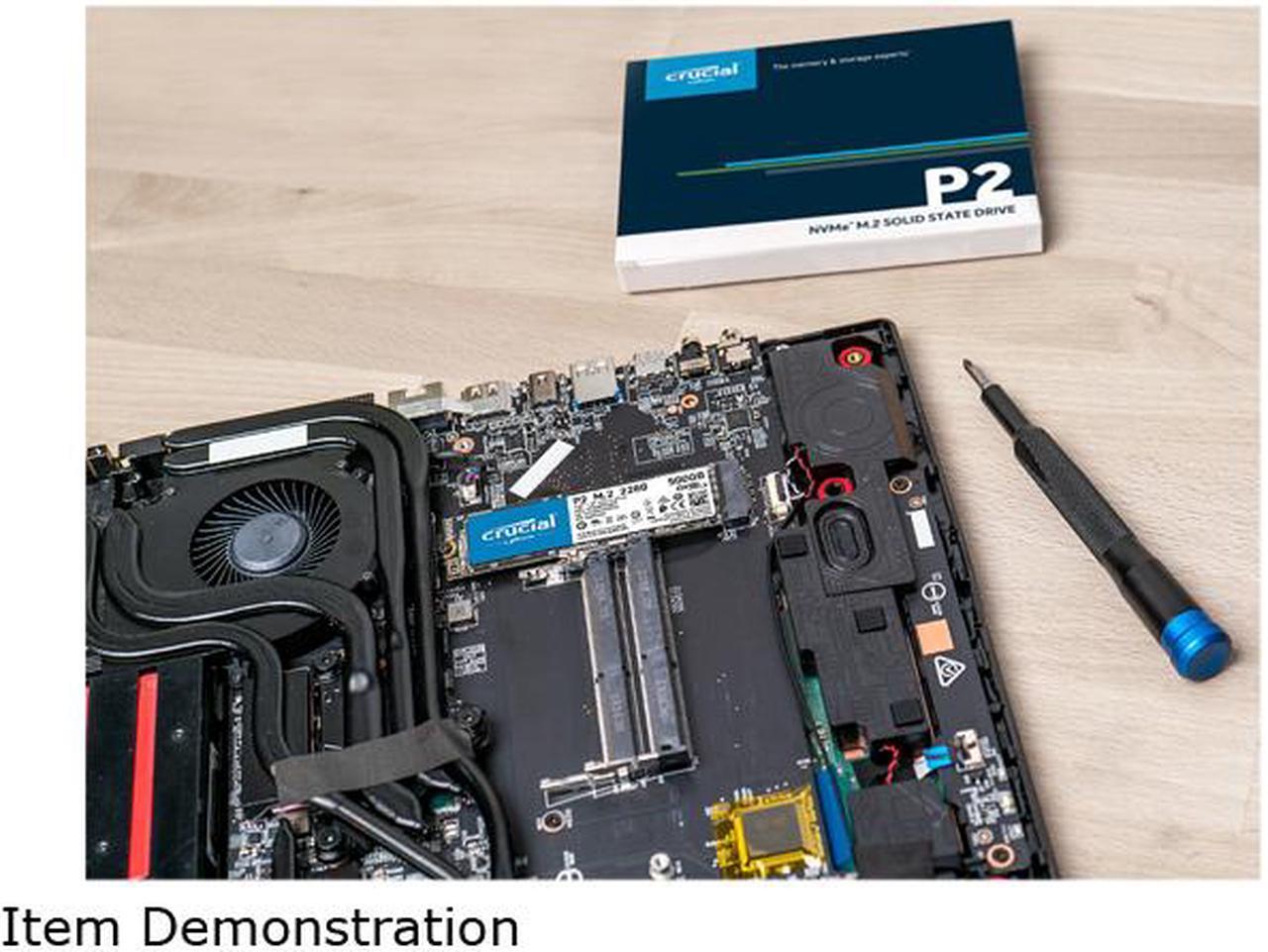 Alt view image 5 of 11 - Crucial P2 1TB 3D NAND NVMe PCIe M.2 SSD Up to 2400 MB/s - CT1000P2SSD8