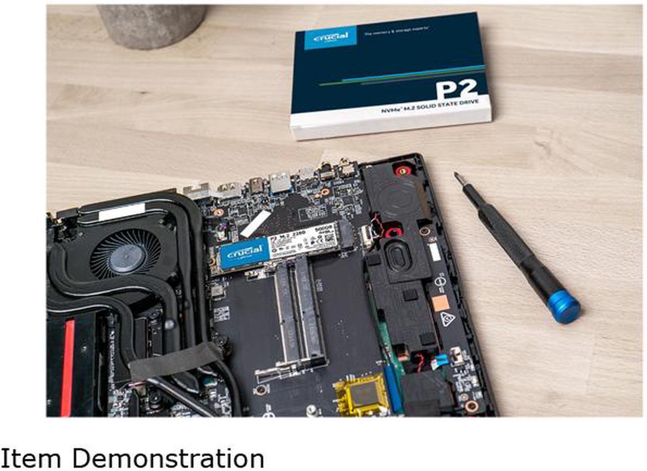 Alt view image 4 of 6 - Crucial P2 2TB 3D NAND NVMe PCIe M.2 SSD Up to 2400 MB/s - CT2000P2SSD8