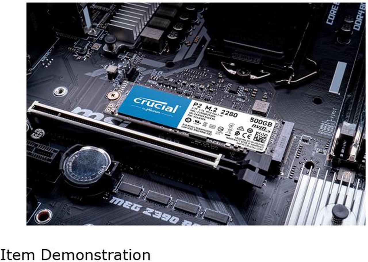 Alt view image 5 of 6 - Crucial P2 2TB 3D NAND NVMe PCIe M.2 SSD Up to 2400 MB/s - CT2000P2SSD8