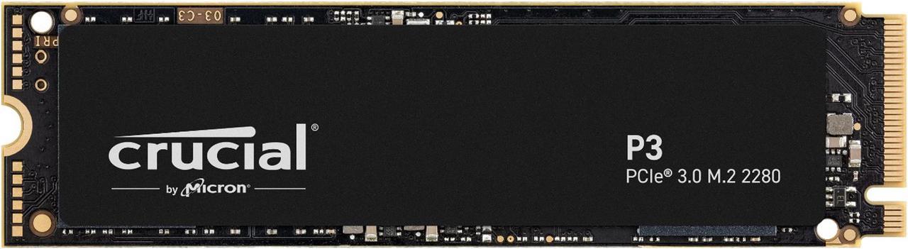 Crucial P3 1TB PCIe 3.0 3D NAND NVMe M.2 SSD, up to 3500MB/s - CT1000P3SSD8