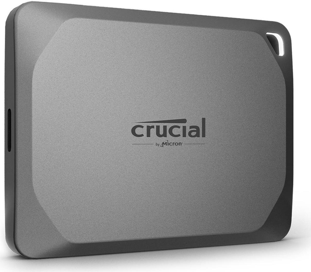 Crucial X9 Pro 2TB Portable SSD - Up to 1050MB/s read and write - water and dust resistant, PC and Mac - USB 3.2 External Solid State Drive - CT2000X9PROSSD9