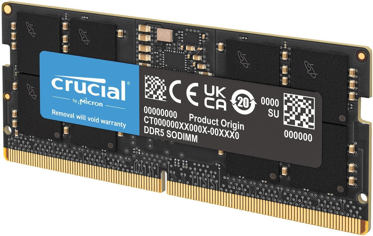Main image of Crucial 64GB 262-Pin DDR5 SO-DIMM DDR5 5600 (PC5 44800) Laptop Memory Model CT64G56C46S5