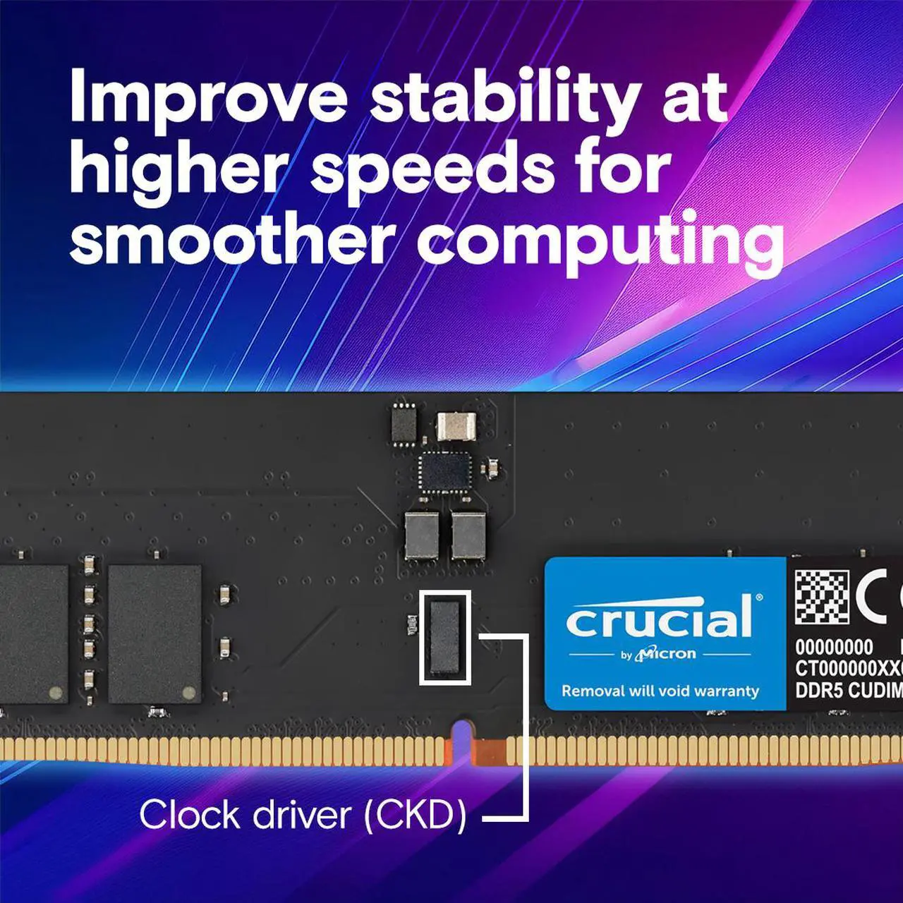 Alt view image 4 of 6 - Crucial 64GB (2 x 32GB) 288-Pin PC RAM DDR5 6400 (PC5 51200) Desktop Memory Model CT2K32G64C52CU5