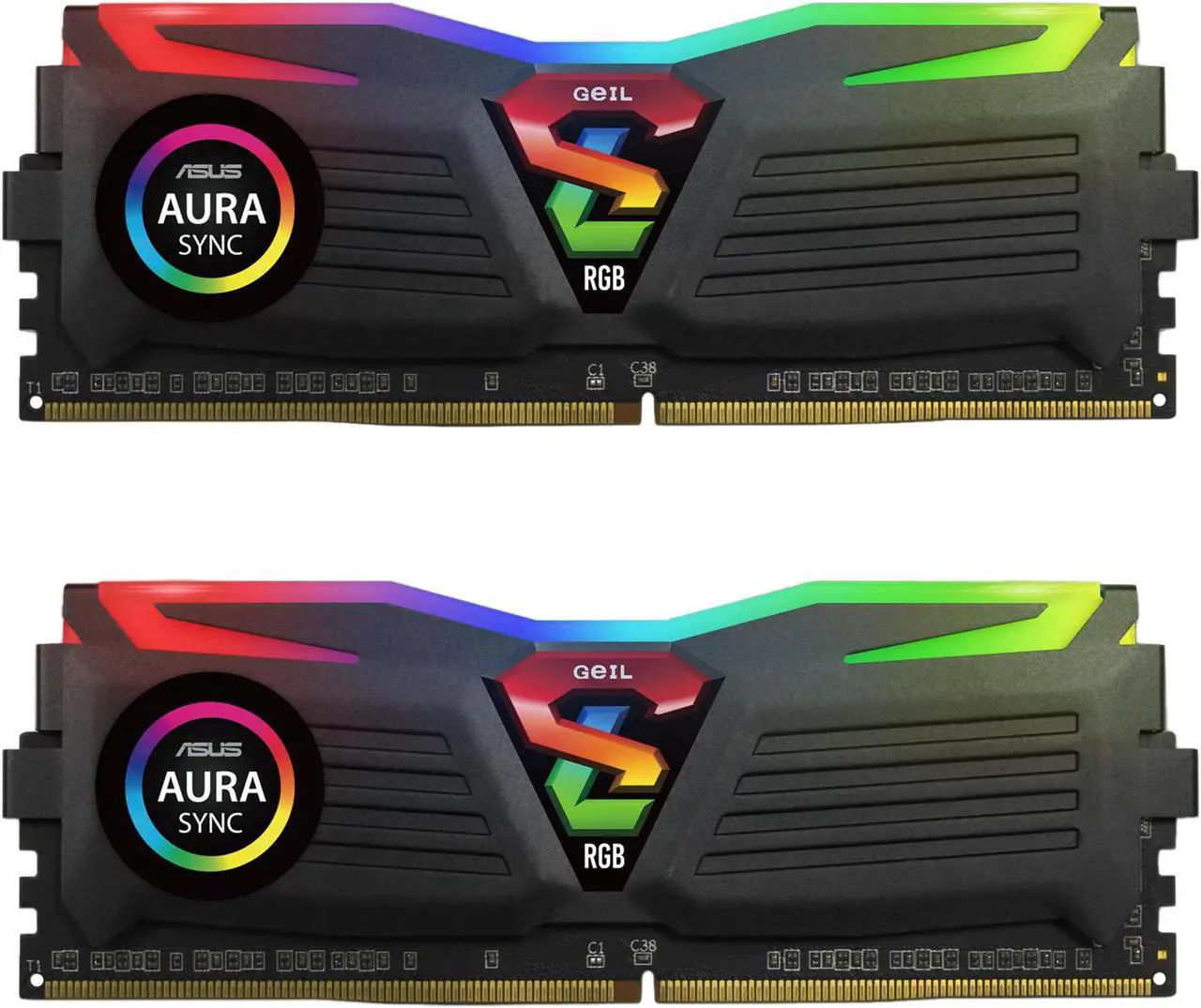 Main image of GeIL SUPER LUCE RGB SYNC AMD Edition 8GB (2 x 4GB) DDR4 2400 (PC4 19200) Desktop Memory Model GALS48GB2400C16DC