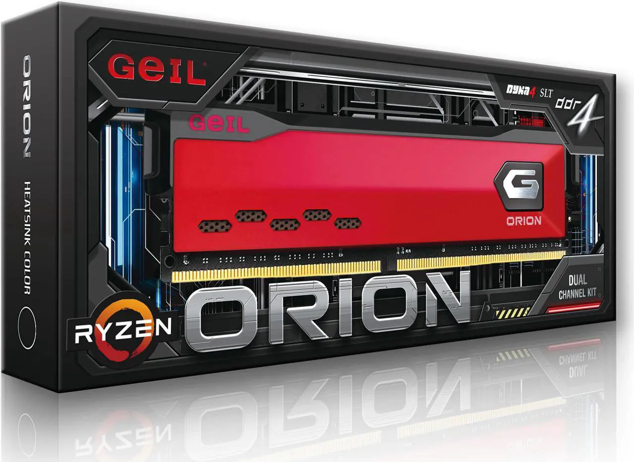 Alt view image 2 of 2 - GeIL ORION 16GB (2 x 8GB) 288-Pin PC RAM DDR4 3200 (PC4 25600) Desktop Memory Model GAOG416GB3200C16ADC