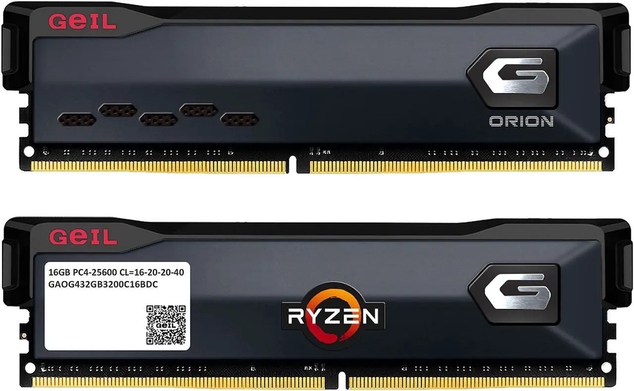 Alt view image 2 of 2 - GeIL ORION AMD Edition 32GB (2 x 16GB) 288-Pin PC RAM DDR4 3200 (PC4 25600) Desktop Memory Model GAOG432GB3200C16BDC