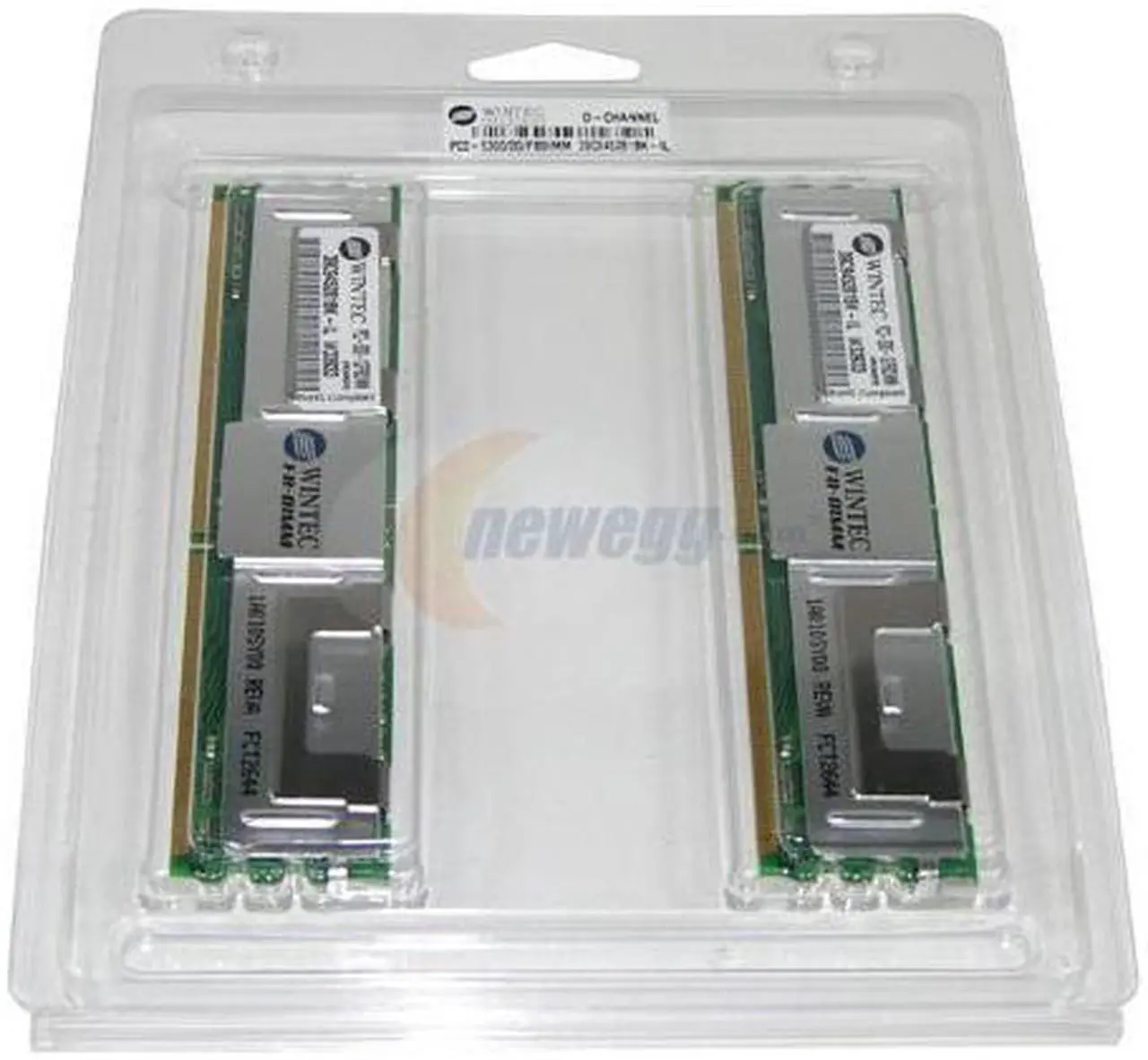 Alt view image 2 of 2 - Wintec 2GB (2 x 1GB) ECC Fully Buffered DDR2 667 (PC2 5300) Dual Channel Kit Server Memory Model 39C945281BK-IL