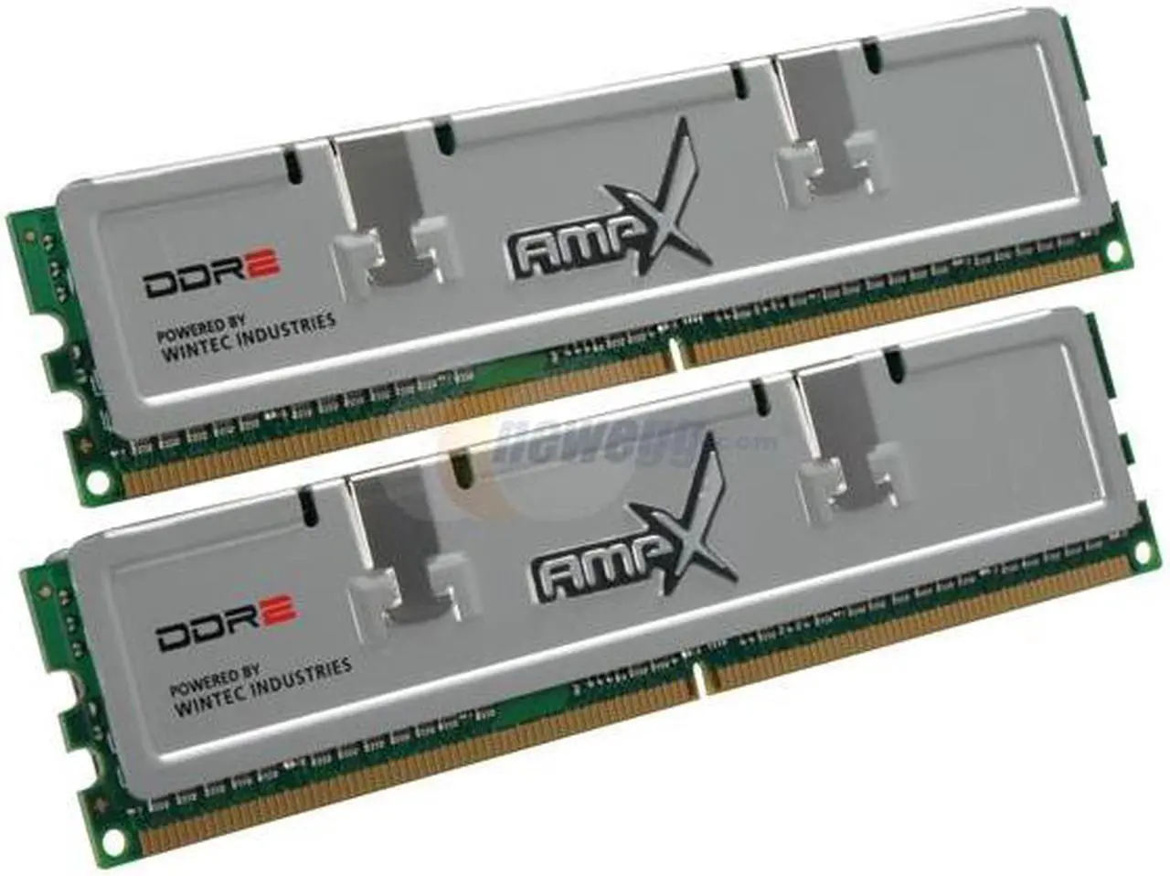 Main image of Wintec AMPX 2GB (2 x 1GB) DDR2 800 (PC2 6400) Dual Channel Kit Desktop Memory Model 3AXT6400SE5-2048K