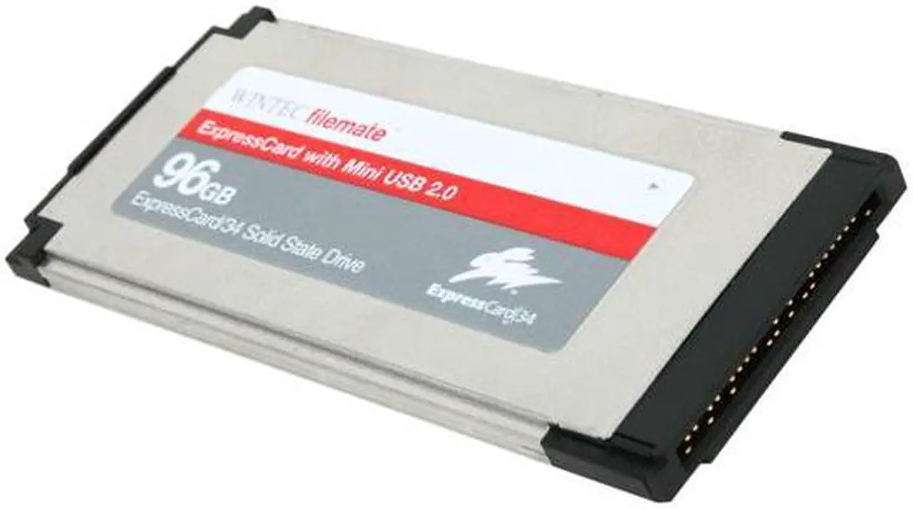 Main image of Wintec FileMate ExpressCard 34 96GB USB 2.0 & SATAII MLC Internal / External Solid State Drive (SSD) 3FMS4D096JM-R