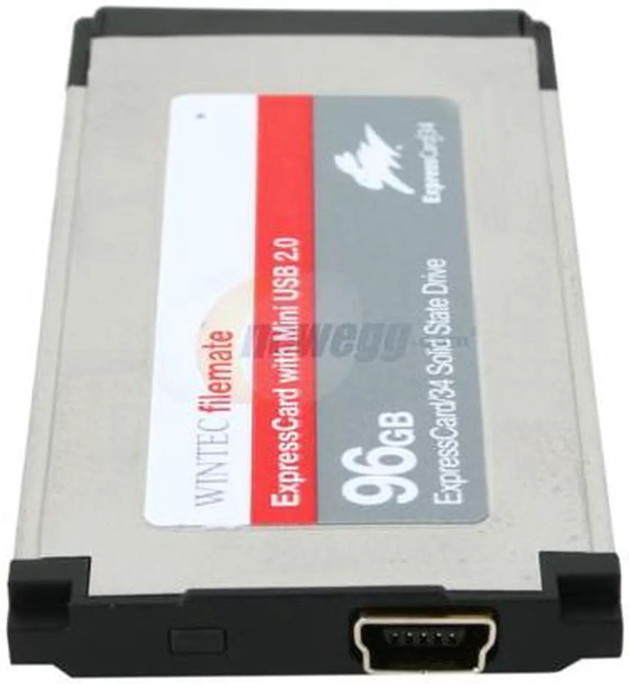 Alt view image 2 of 2 - Wintec FileMate ExpressCard 34 96GB USB 2.0 & SATAII MLC Internal / External Solid State Drive (SSD) 3FMS4D096JM-R