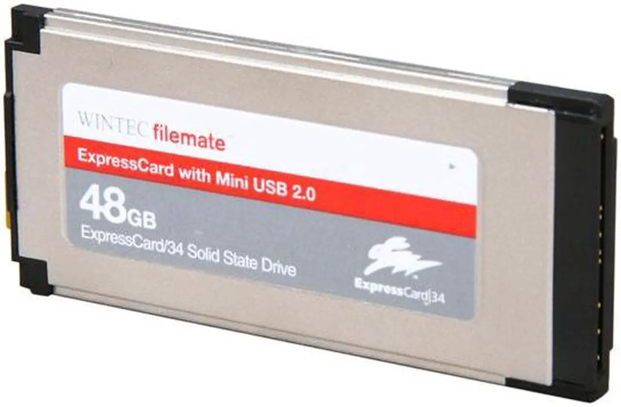 Main image of Wintec FileMate ExpressCard 34 48GB ExpressCard 34 & Mini USB 2.0 MLC Internal / External Solid State Drive (SSD) 3FMS4D048JM-R