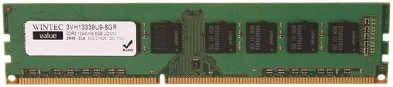 Wintec Value 8GB DDR3 1333 Desktop Memory Model 3VH13339U9-8GR