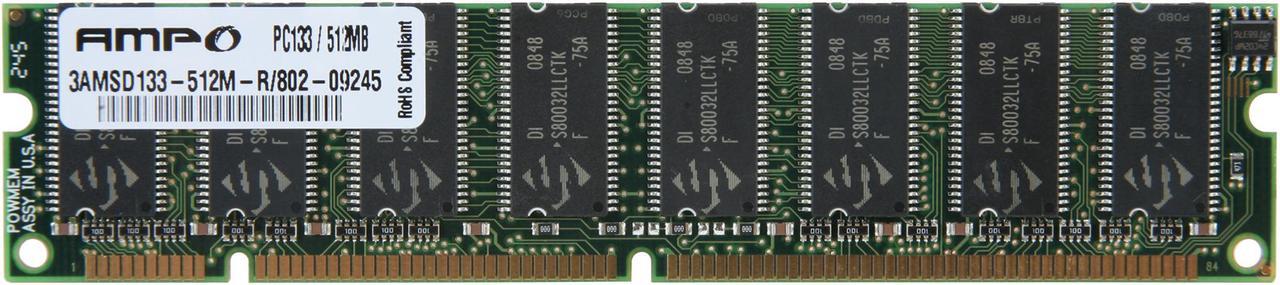 Main image of Wintec AMPO 512MB PC 133 Desktop Memory Model 3AMSD133-512M-R