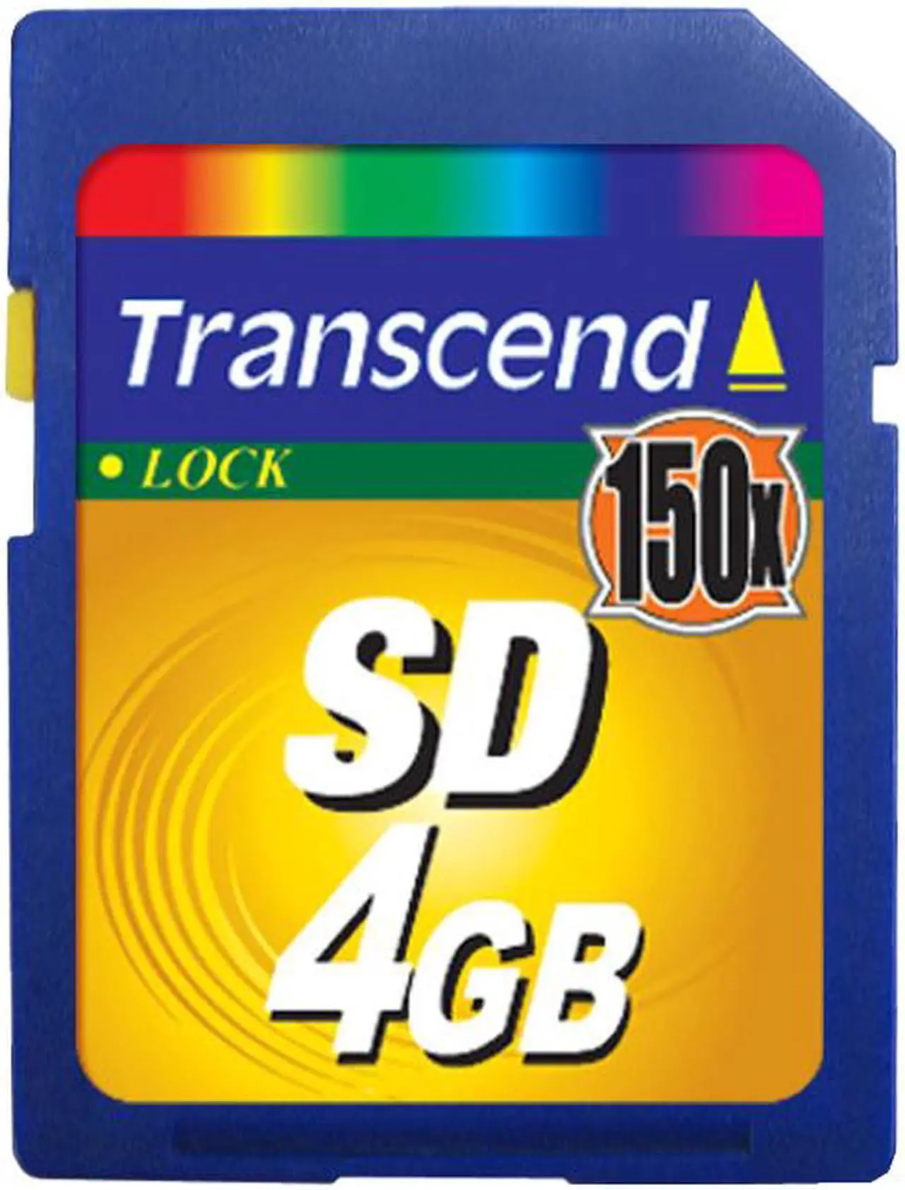 Main image of Transcend 4GB Secure Digital (SD) Flash Card Model TS4GSD150
