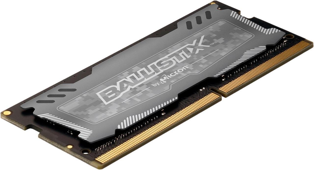 Alt view image 2 of 6 - Crucial Ballistix Sport LT 2666 MHz DDR4 DRAM Laptop Gaming Memory Single 16GB CL16 BLS16G4S26BFSD (Gray)