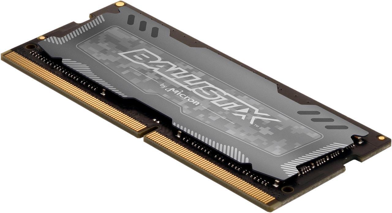 Alt view image 3 of 6 - Crucial Ballistix Sport LT 2666 MHz DDR4 DRAM Laptop Gaming Memory Single 16GB CL16 BLS16G4S26BFSD (Gray)