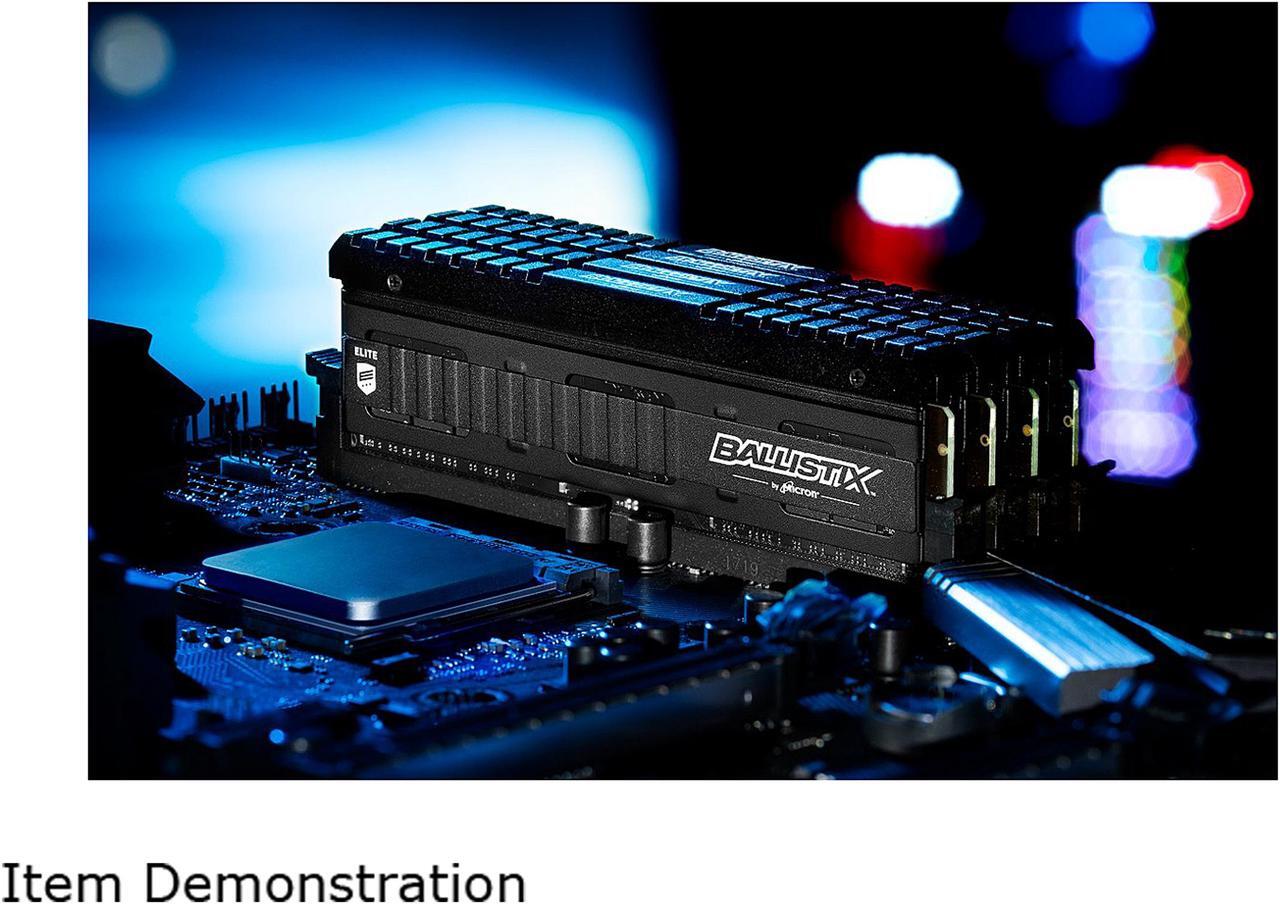 Alt view image 4 of 6 - Crucial Ballistix Elite 3600 MHz DDR4 DRAM Desktop Gaming Memory Kit 16GB (8GBx2) CL16 BLE2K8G4D36BEEAK