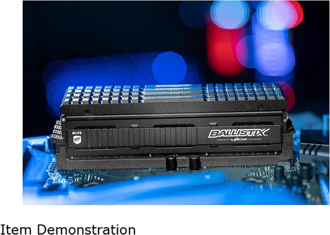 Alt view image 5 of 6 - Crucial Ballistix Elite 3600 MHz DDR4 DRAM Desktop Gaming Memory Kit 16GB (8GBx2) CL16 BLE2K8G4D36BEEAK