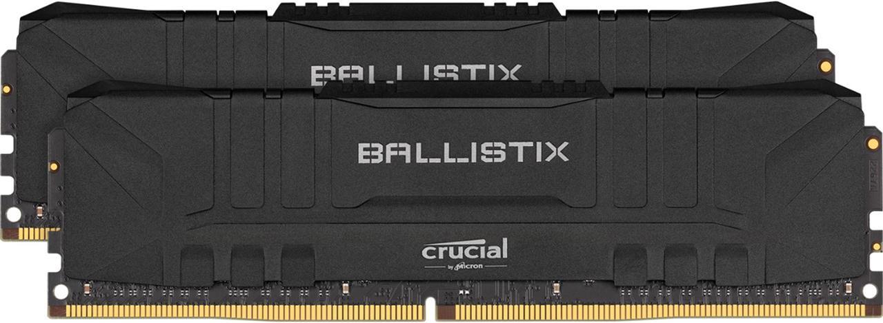 Crucial Ballistix 3600 MHz DDR4 DRAM Desktop Gaming Memory Kit 64GB (32GBx2) CL16 BL2K32G36C16U4B (BLACK)