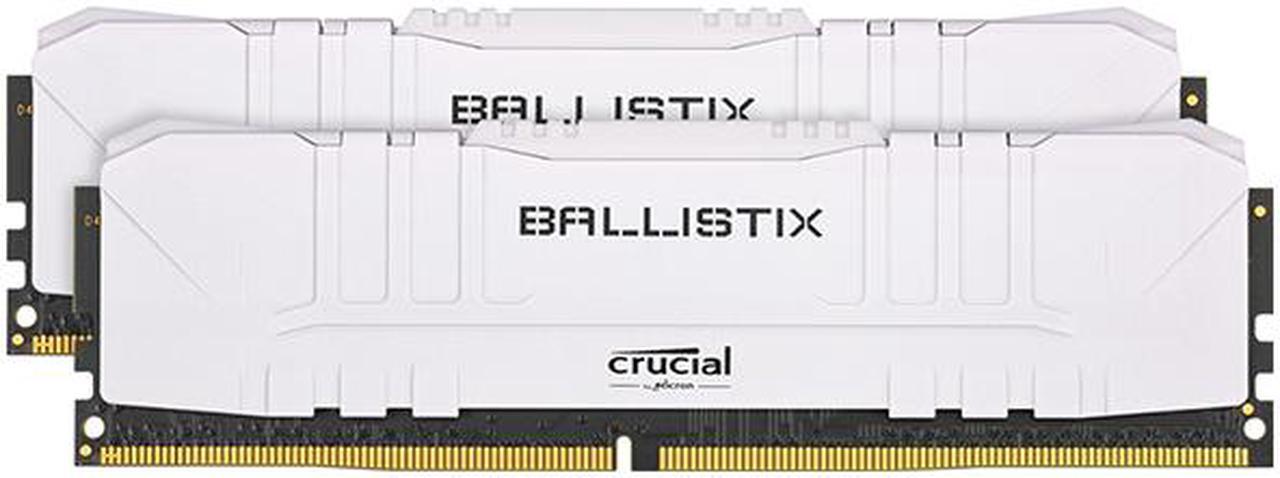 Main image of Crucial Ballistix 3600 MHz DDR4 DRAM Desktop Gaming Memory Kit 64GB (32GBx2) CL16 BL2K32G36C16U4W (WHITE)