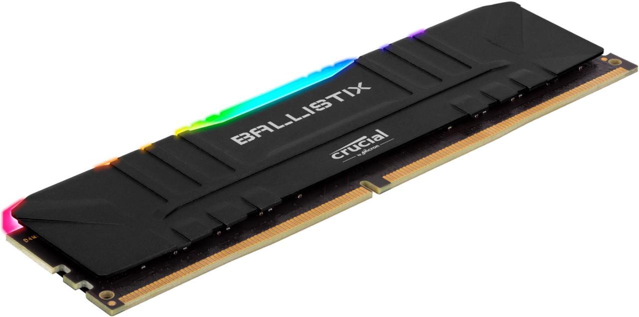 Alt view image 2 of 3 - Crucial Ballistix RGB 3600 MHz DDR4 DRAM Desktop Gaming Memory Kit 16GB (8GBx2) CL16 BL2K8G36C16U4BL (BLACK)