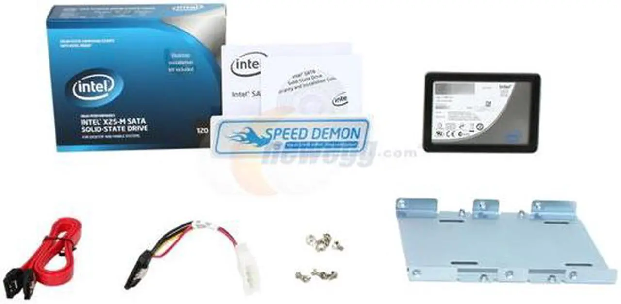 Alt view image 6 of 6 - Intel X25-M 2.5" 120GB SATA II MLC Internal Solid State Drive (SSD) SSDSA2MH120G2K5