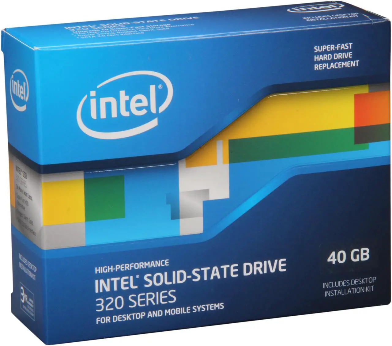 Main image of Intel 320 Series 2.5" 40GB SATA II MLC Internal Solid State Drive (SSD) SSDSA2CT040G3K5