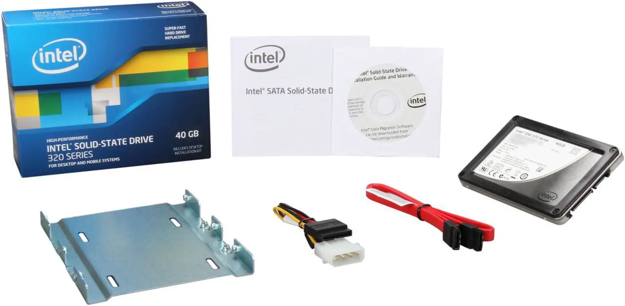 Alt view image 6 of 6 - Intel 320 Series 2.5" 40GB SATA II MLC Internal Solid State Drive (SSD) SSDSA2CT040G3K5