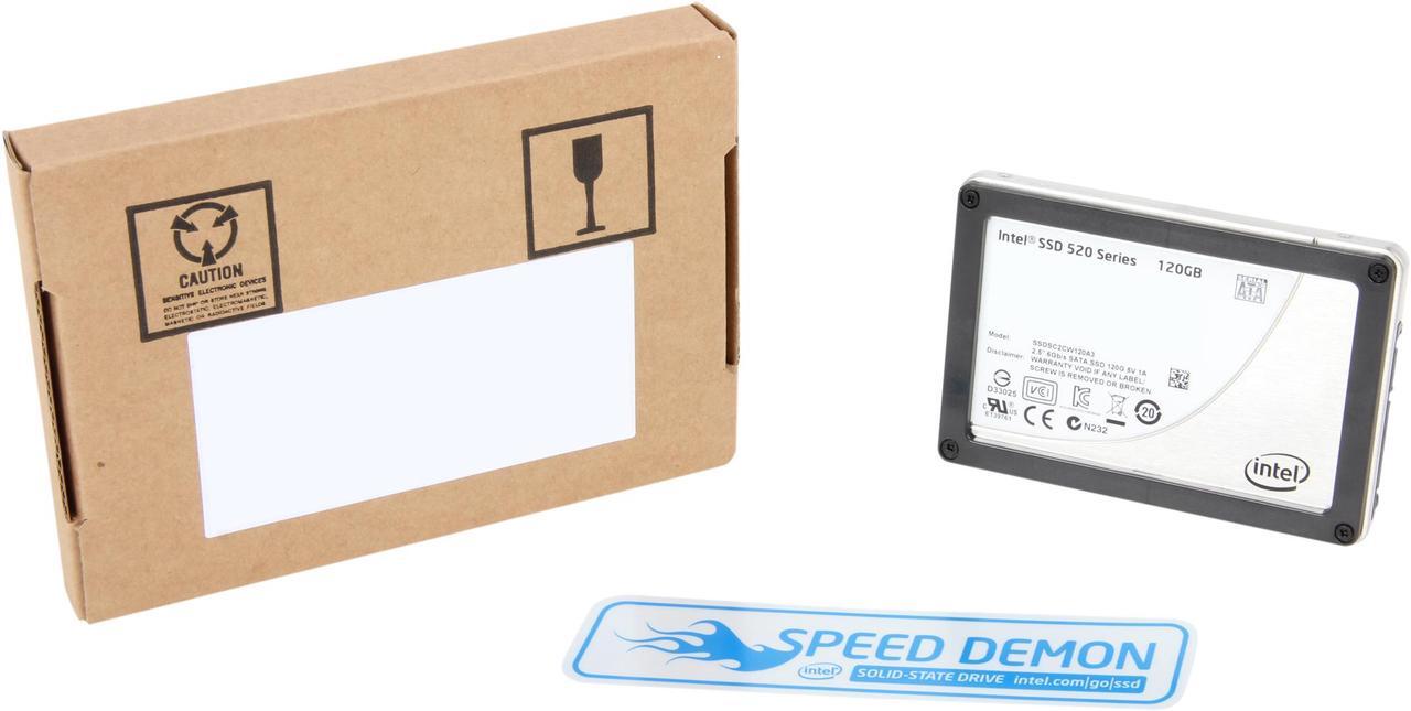 Alt view image 5 of 5 - Intel 520 Series Cherryville 2.5" 120GB SATA III MLC Internal Solid State Drive (SSD) SSDSC2CW120A310