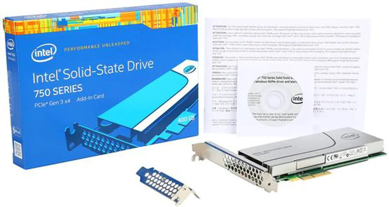 Alt view image 5 of 5 - Intel 750 Series AIC 400GB PCI-Express 3.0 x4 MLC Internal Solid State Drive (SSD) SSDPEDMW400G4X1