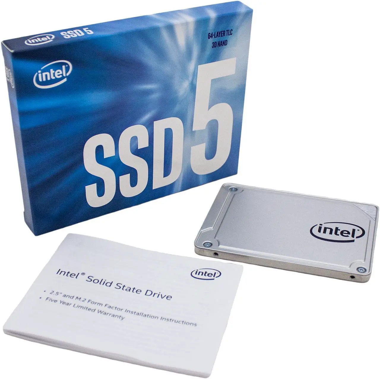 Alt view image 5 of 5 - Intel 545s 2.5" 256GB SATA III 64-Layer 3D NAND TLC Internal Solid State Drive (SSD) SSDSC2KW256G8X1