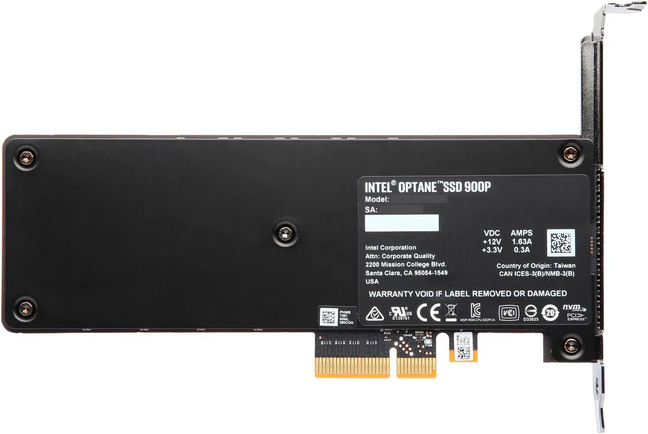 Alt view image 4 of 5 - Intel Optane SSD 900P (480GB, AIC PCIe 3.0 x4, 20nm, 3D XPoint)