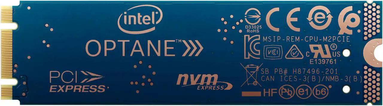 Alt view image 7 of 10 - Intel Optane SSD 800P Series (60GB, M.2 80mm PCIe 3.0, 3D XPoint) - SSDPEK1W060GAXT